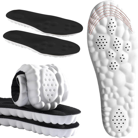 StepEase Cloud 4D Orthopedic Insoles for Foot Pain Relief | Heel pain Relief - Shock Absorption Insoles - Foot Comfort - Posture Support
