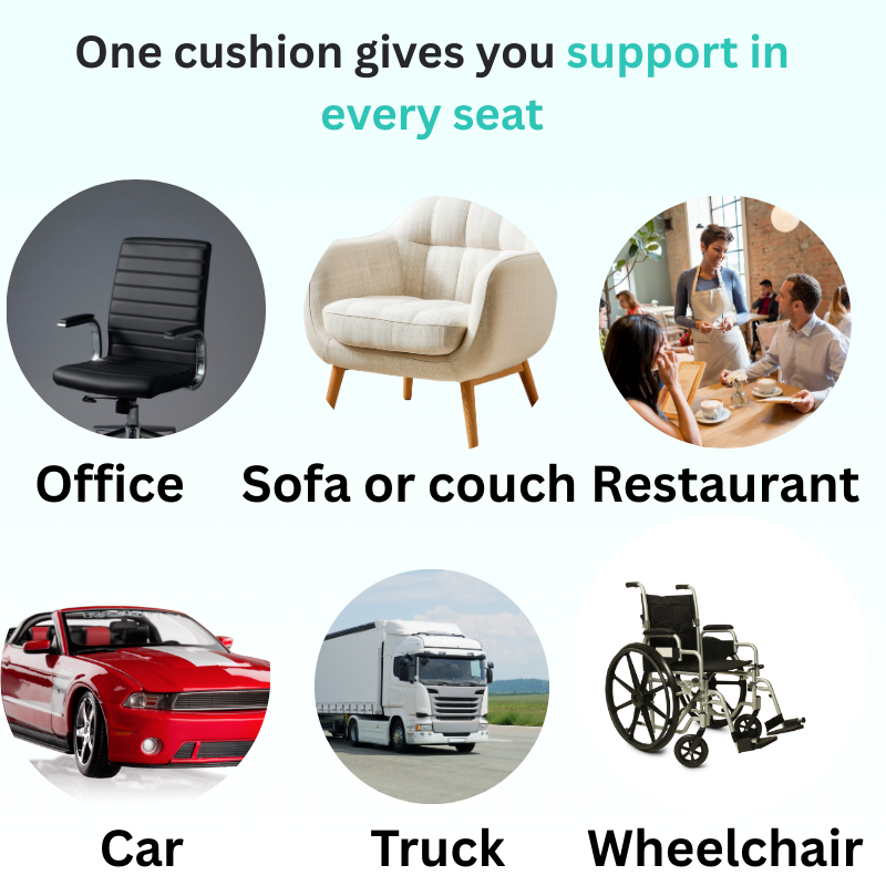 RoadSpine™ – Tailbone & Lower Back Pain Relief Cushion